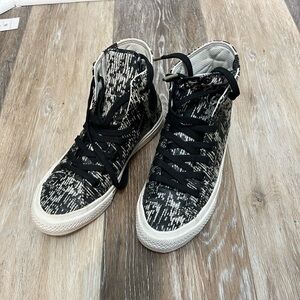 Converse Black and White Patterned Sneakers